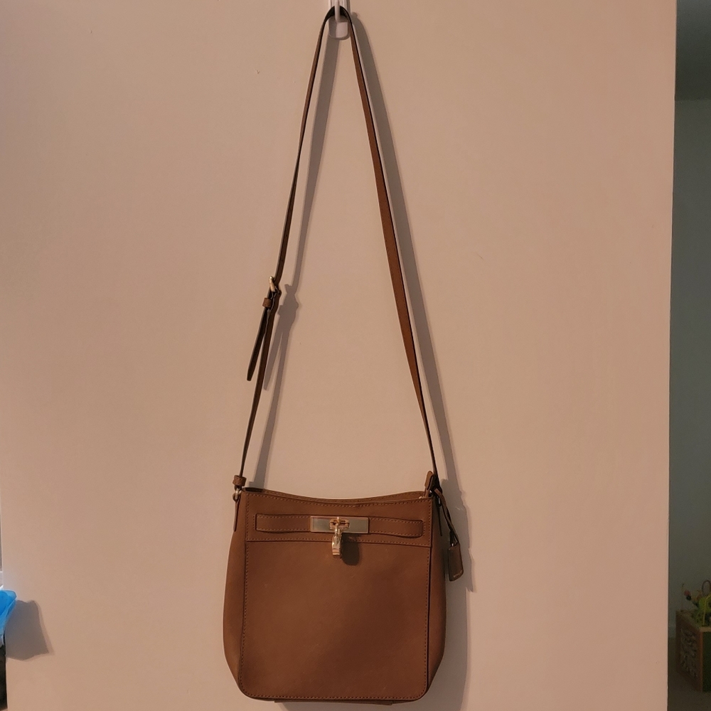 Michael Kors cognac crossbody bag